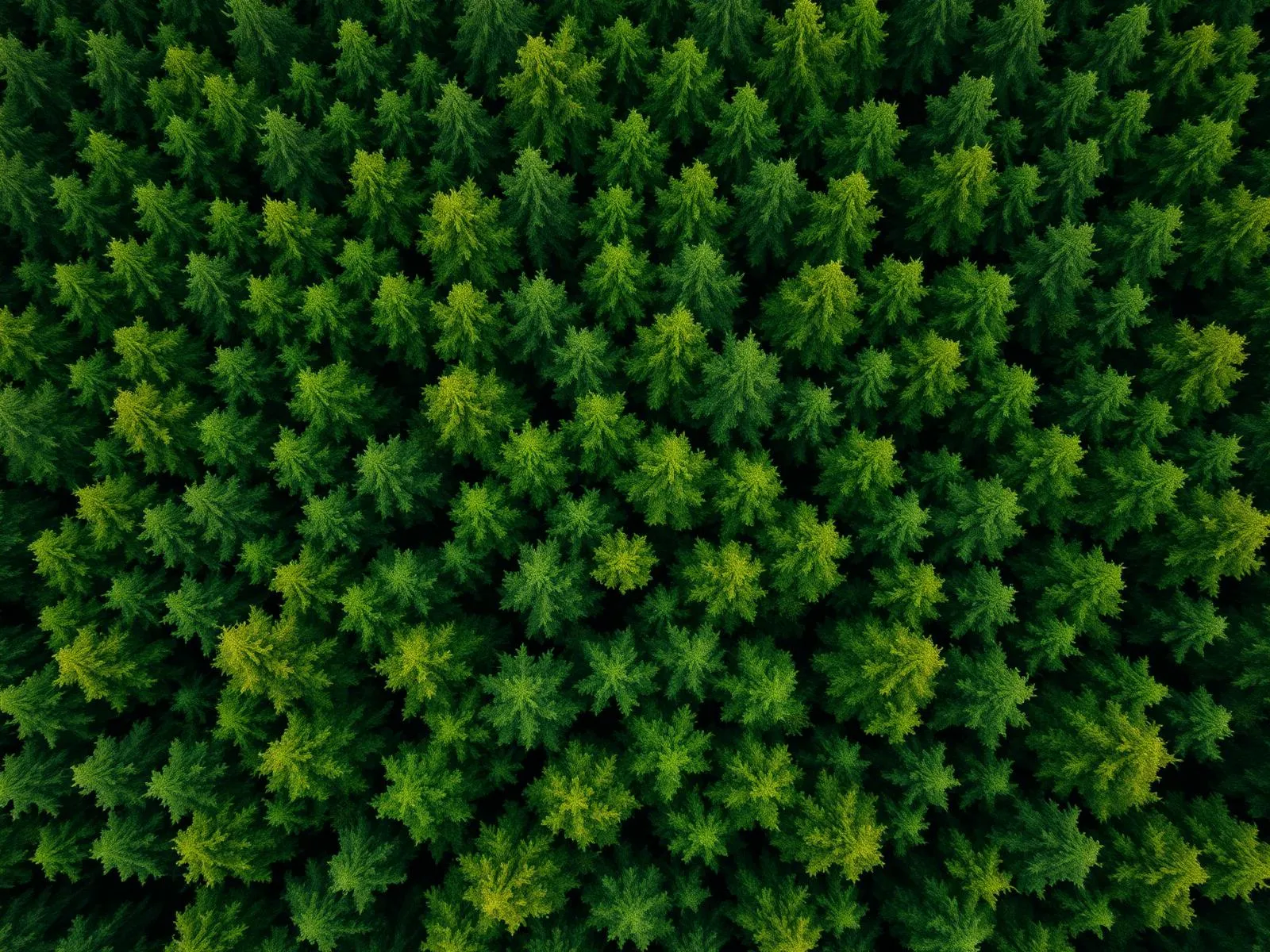 European forest canopy — evoking climate resilience and carbon storage